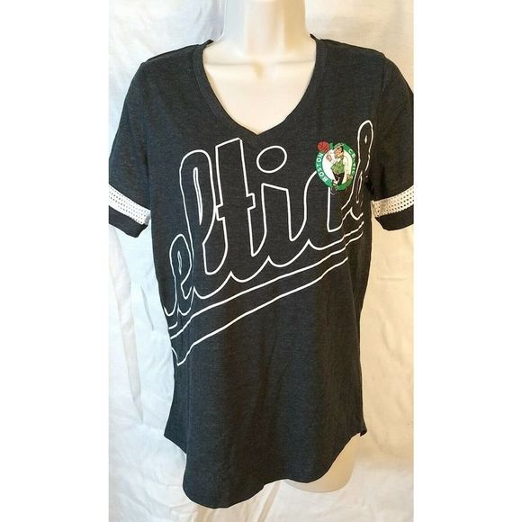 Women's Celtics T-Shirt - Dark Gray - Small - Picture 2 of 5